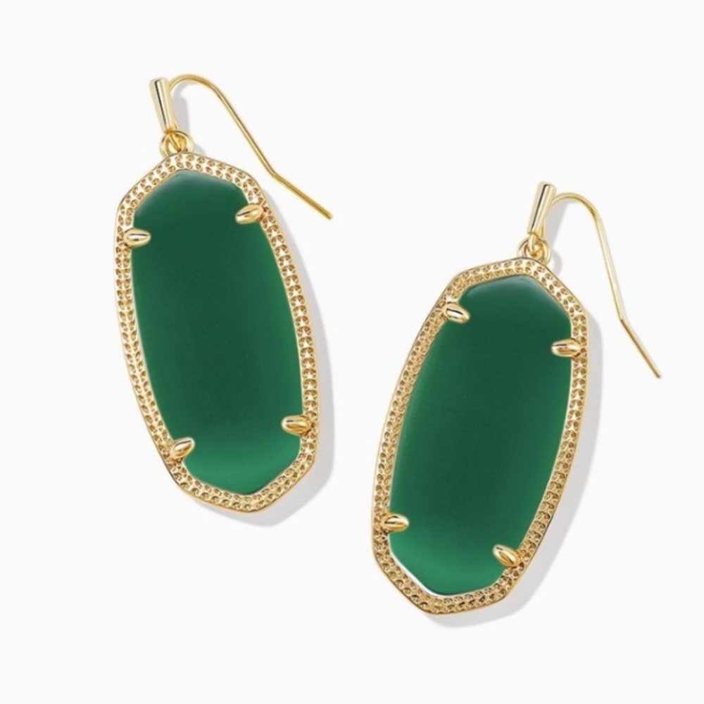 Kenda Scott “Elle” earrings in Emerald